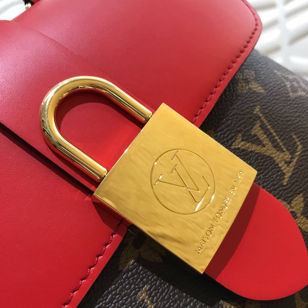 L0vis Vvtt0n Locky BB Replica Shoulder Handbag Red M44080
