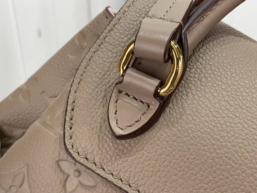 L0vis Vvtt0n Ann Platt Montsouris PM Noir Leather Replica Backpack Beige M45205