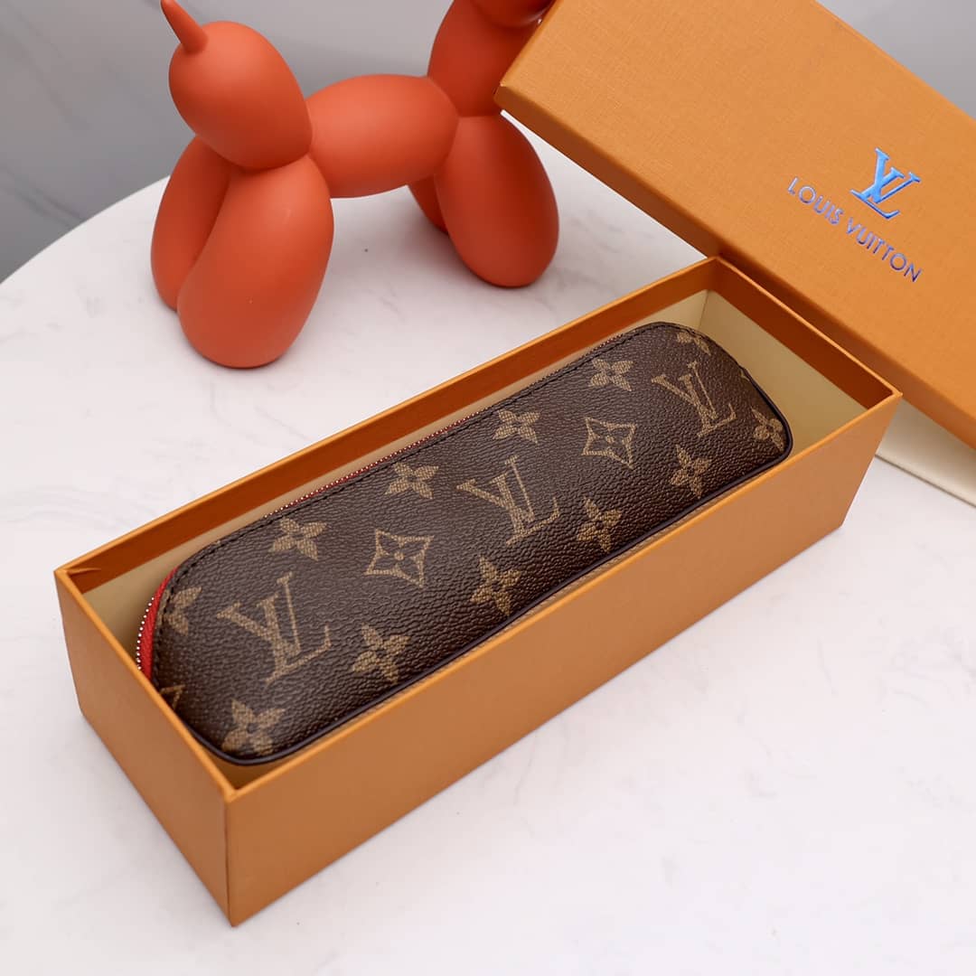 L0vis Vvtt0n Pencil Pouch Elizabeth Monogram Canvas Replica Brown GI0009