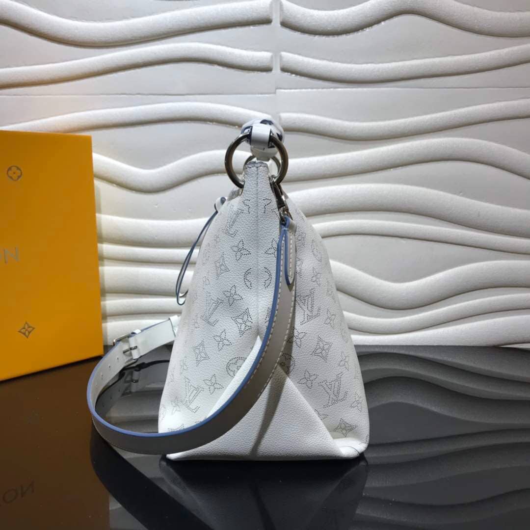 L0vis Vvtt0n Beaubourg Hobo MM Mahina Leather Replica White M56073