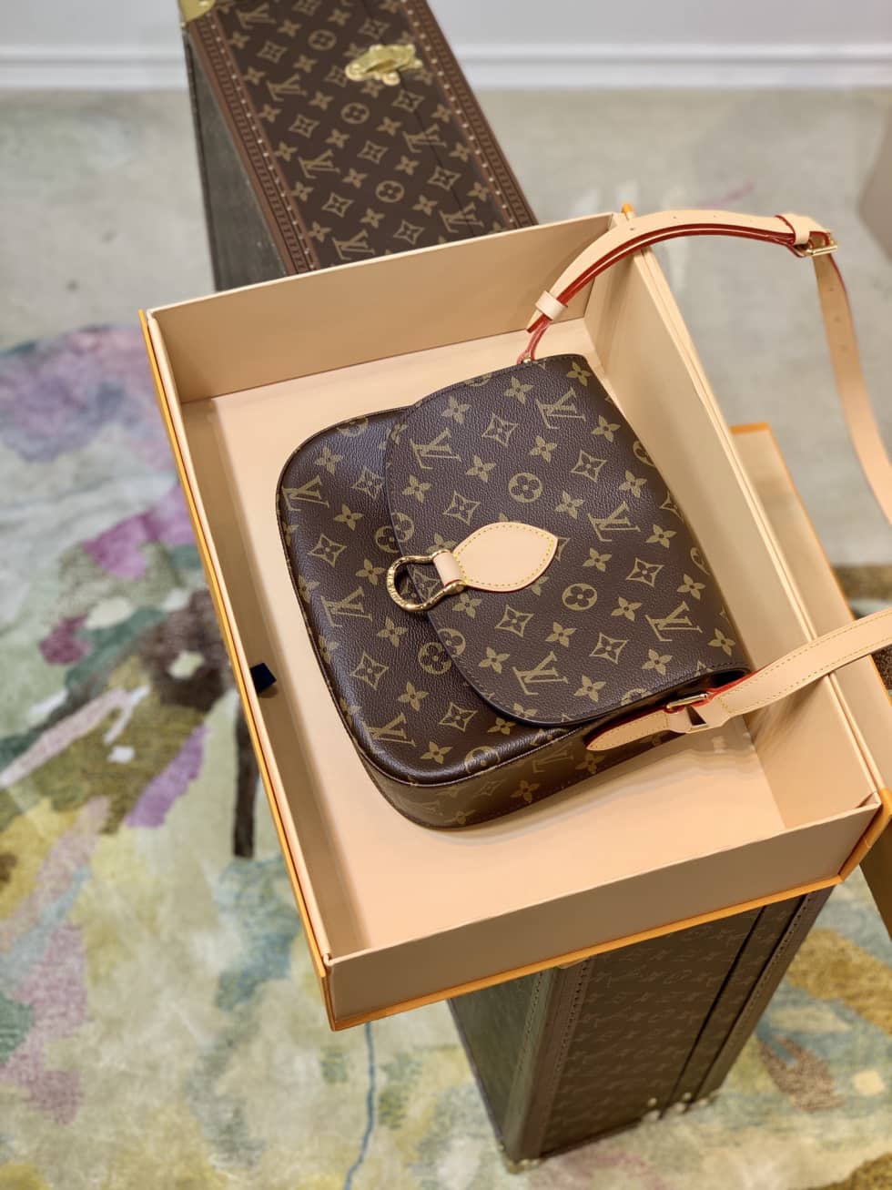 L0vis Vvtt0n Saint Cloud Mini Monogram Canvas M51242 Replica Messenger Bag