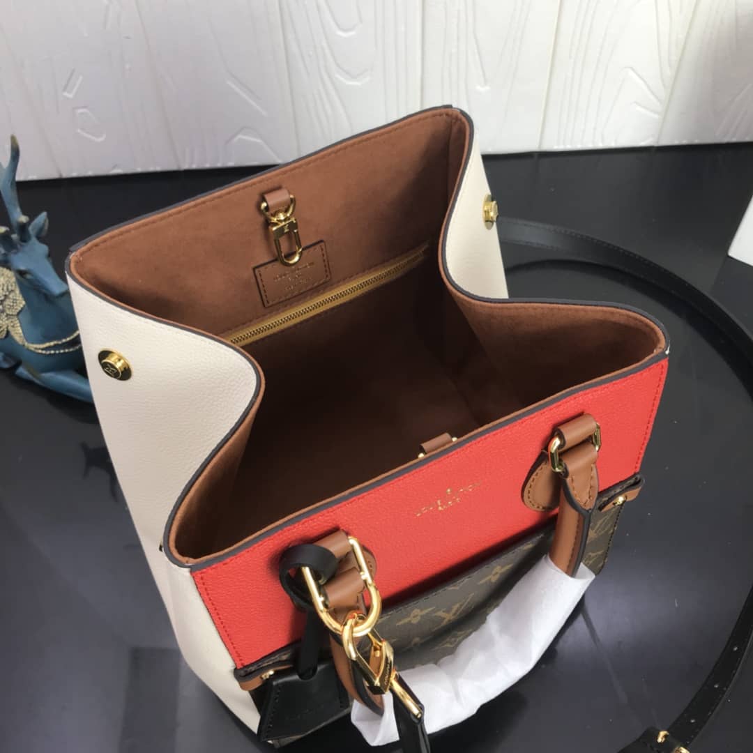 L0vis Vvtt0n Monogram Canvas Fold PM Tote Replica Red M45389