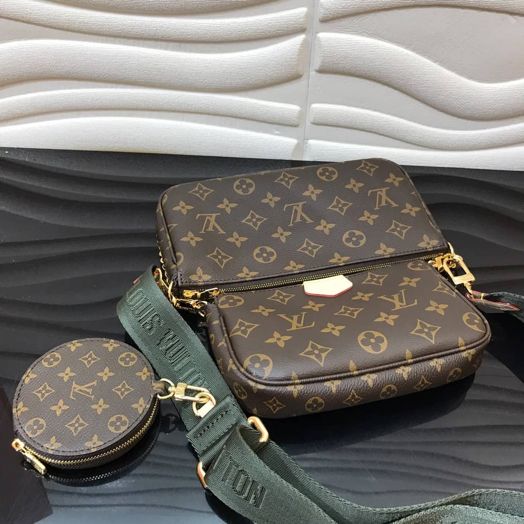L0vis Vvtt0n Monogram Canvas Multi Pochette Replica Green M44823