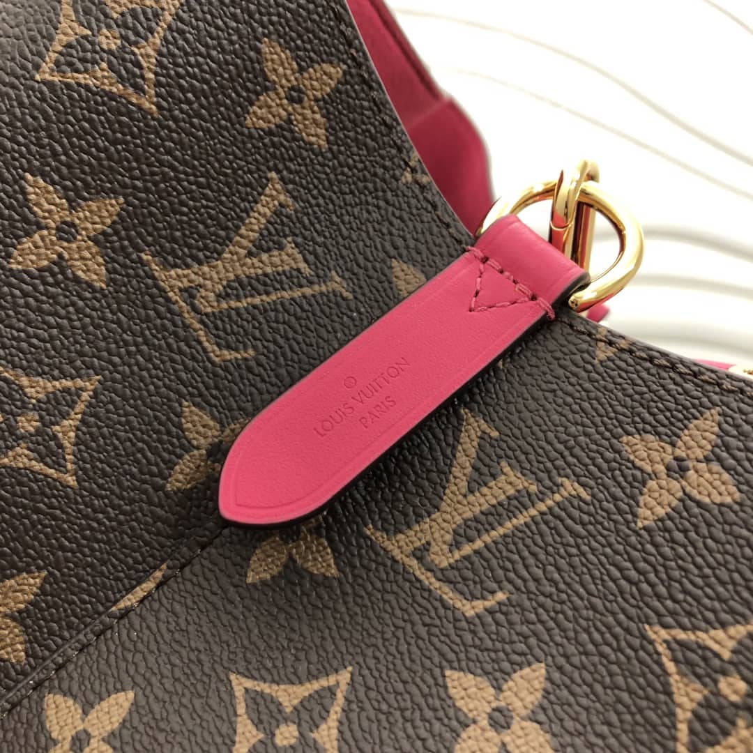 L0vis Vvtt0n Neonoe Replica Bucket Bag Brown Pink Red M44020