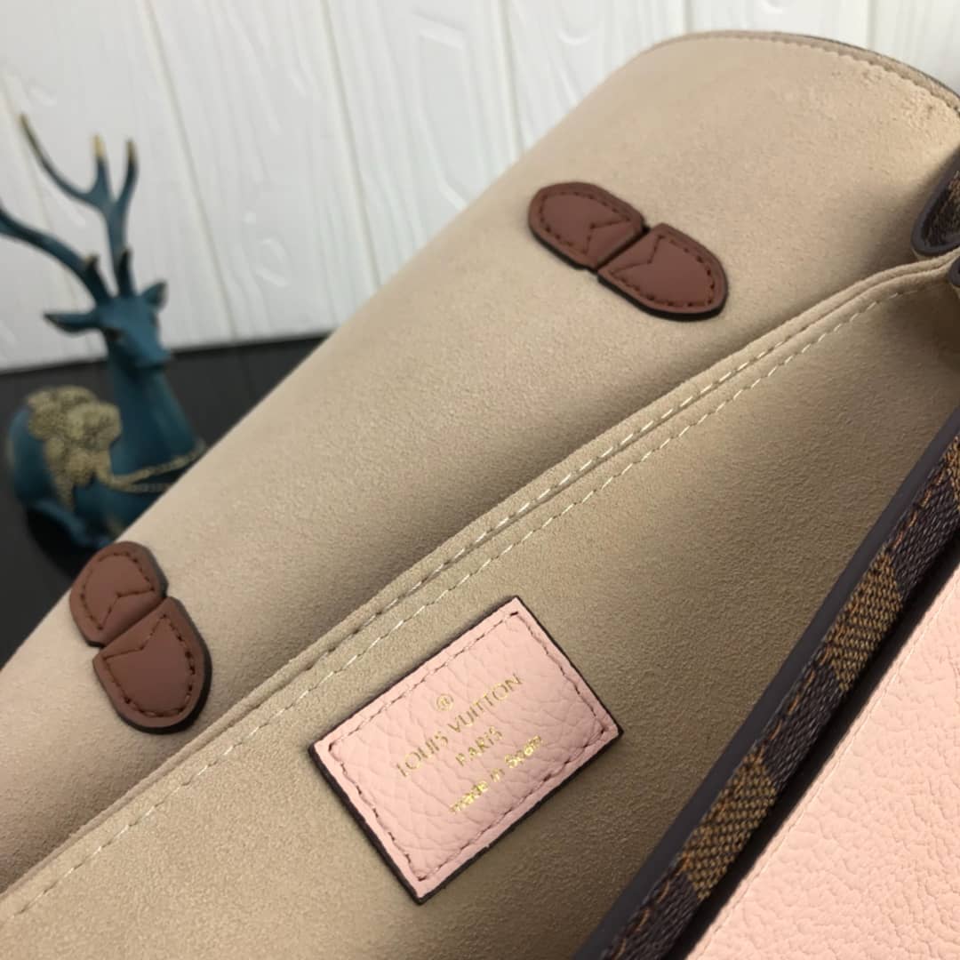 L0vis Vvtt0n Damier Canvas Trendy Replica Crossbody Bag Pink N40146
