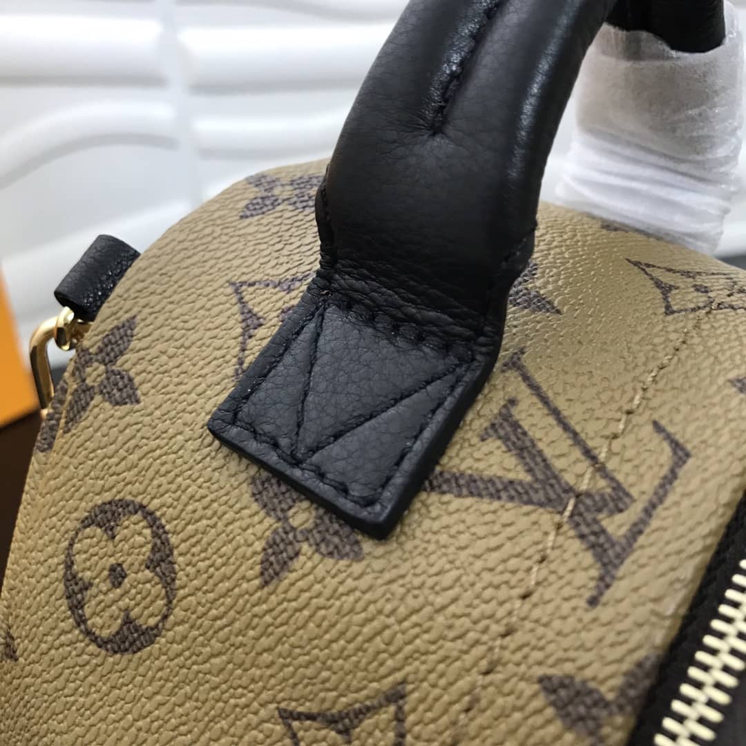 L0vis Vvtt0n Palm Spring Mini Replica Backpack Monogram Reverse Canvas Yellow M44872