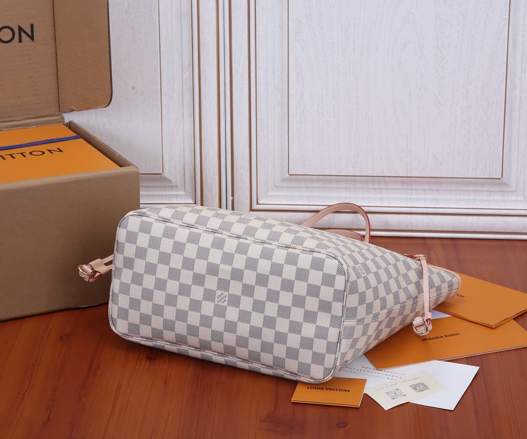L0vis Vvtt0n Neverfull Dupe MM Damier Azur Tote  N41361