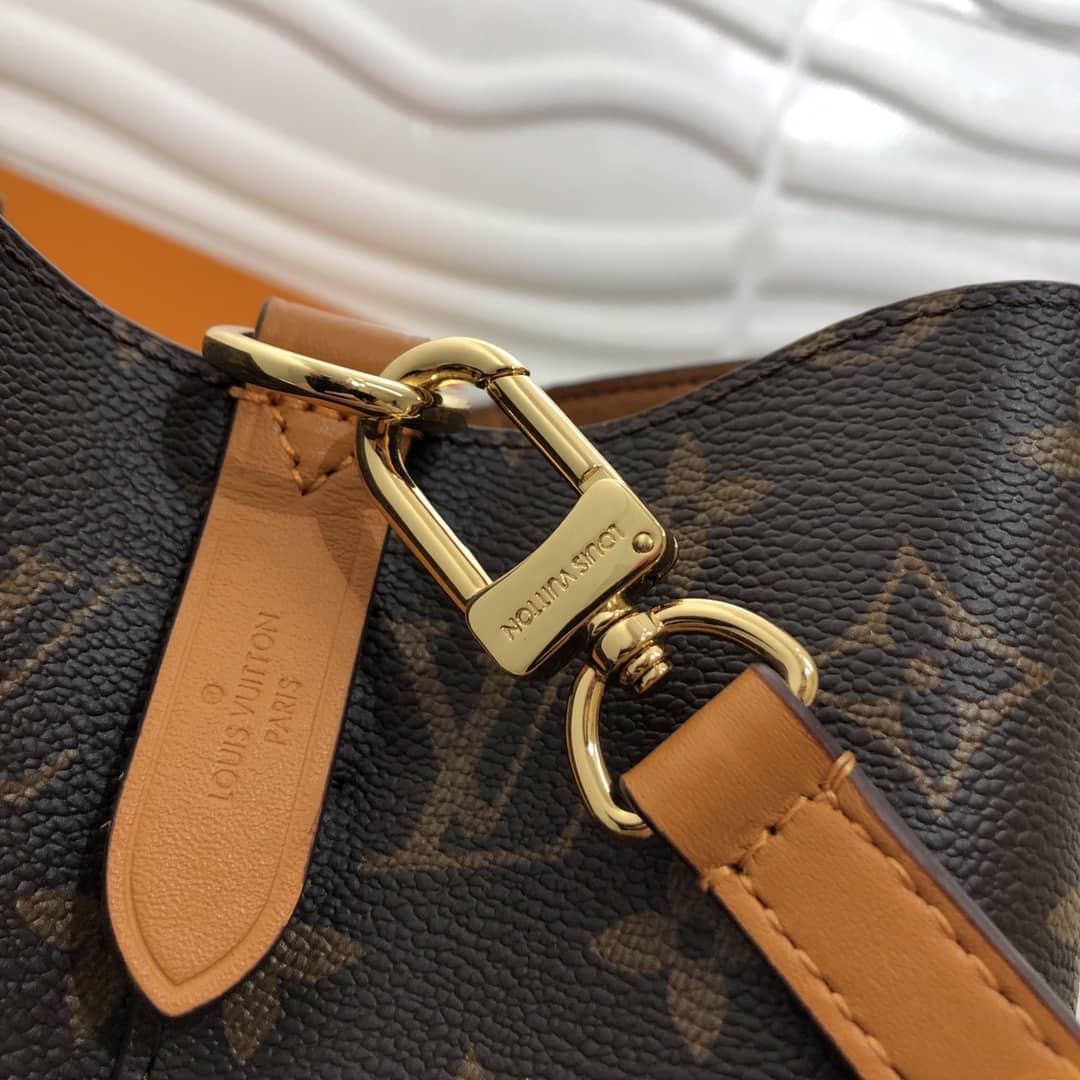 L0vis Vvtt0n Neonoe Replica Bucket Bag Brown Yellow M44020
