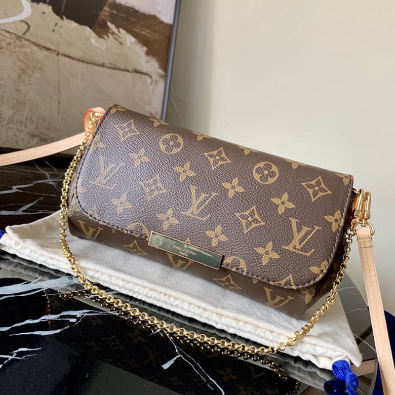 L0vis Vvtt0n Favorite Monogram Canvas MM Replica Bag Brown M40718
