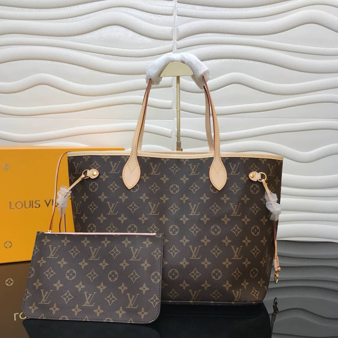 L0vis Vvtt0n Monogram Neverfull MM Bag Replica Pink M40995