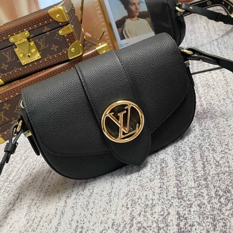 L0vis Vvtt0n Pont 9 Soft MM Grained Calfskin Leather Replica Bag Black M58967