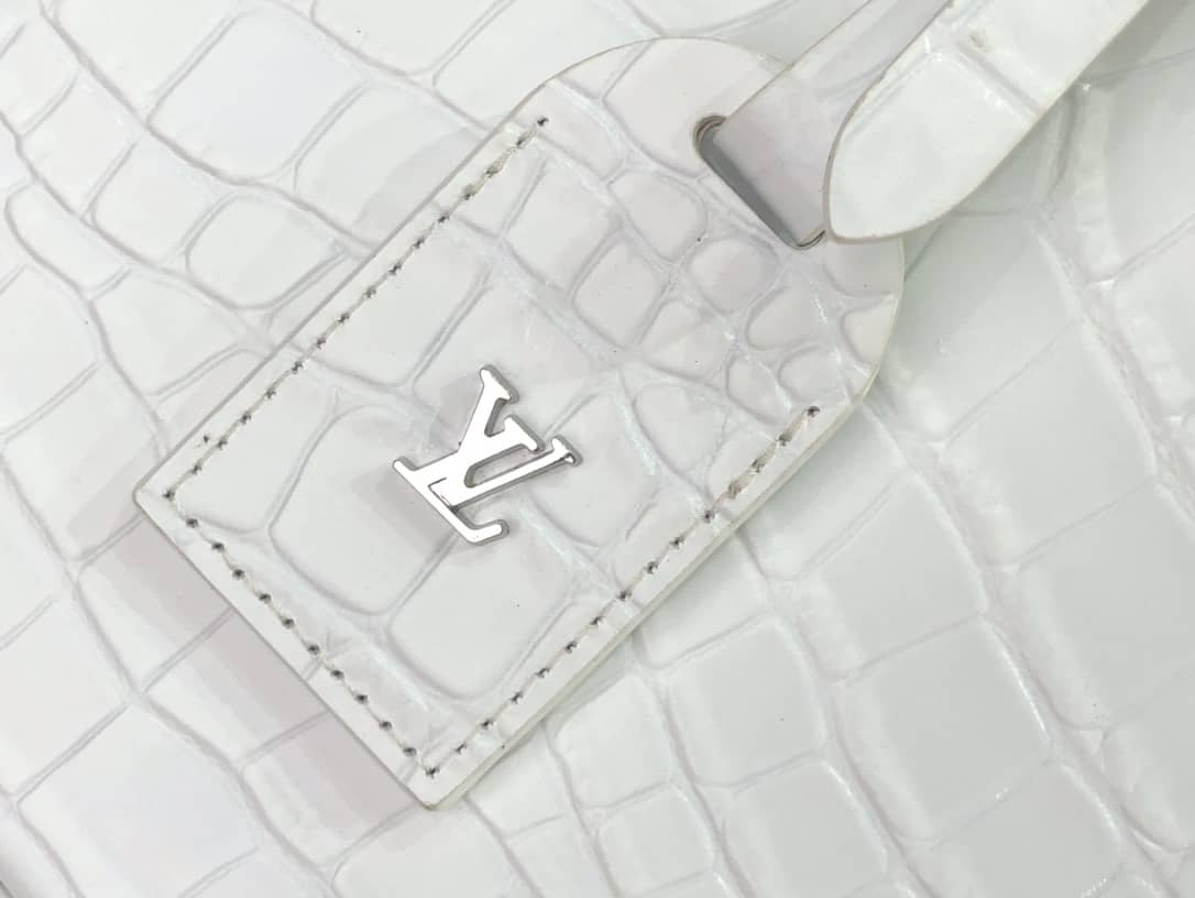 L0vis Vvtt0n Petite Boite Chapeau Crocodilien Brillant Replica Bag White N93597