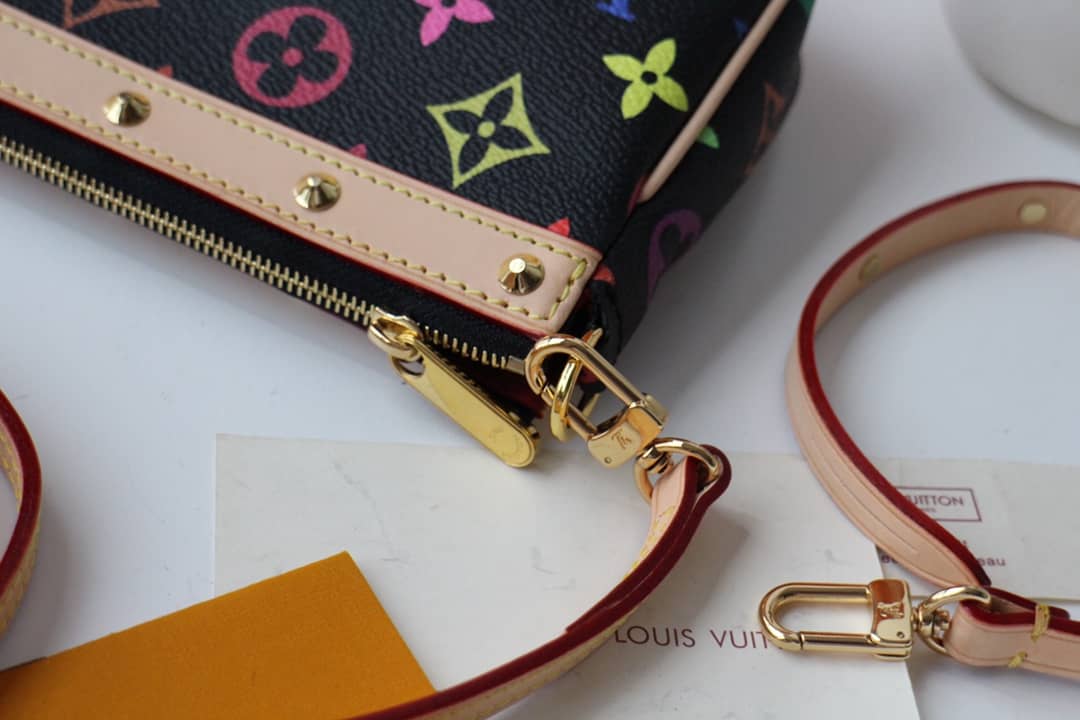 L0vis Vvtt0n Pochette Dupe Monogram Multi  Accessoires Replica Pouch Black M92649