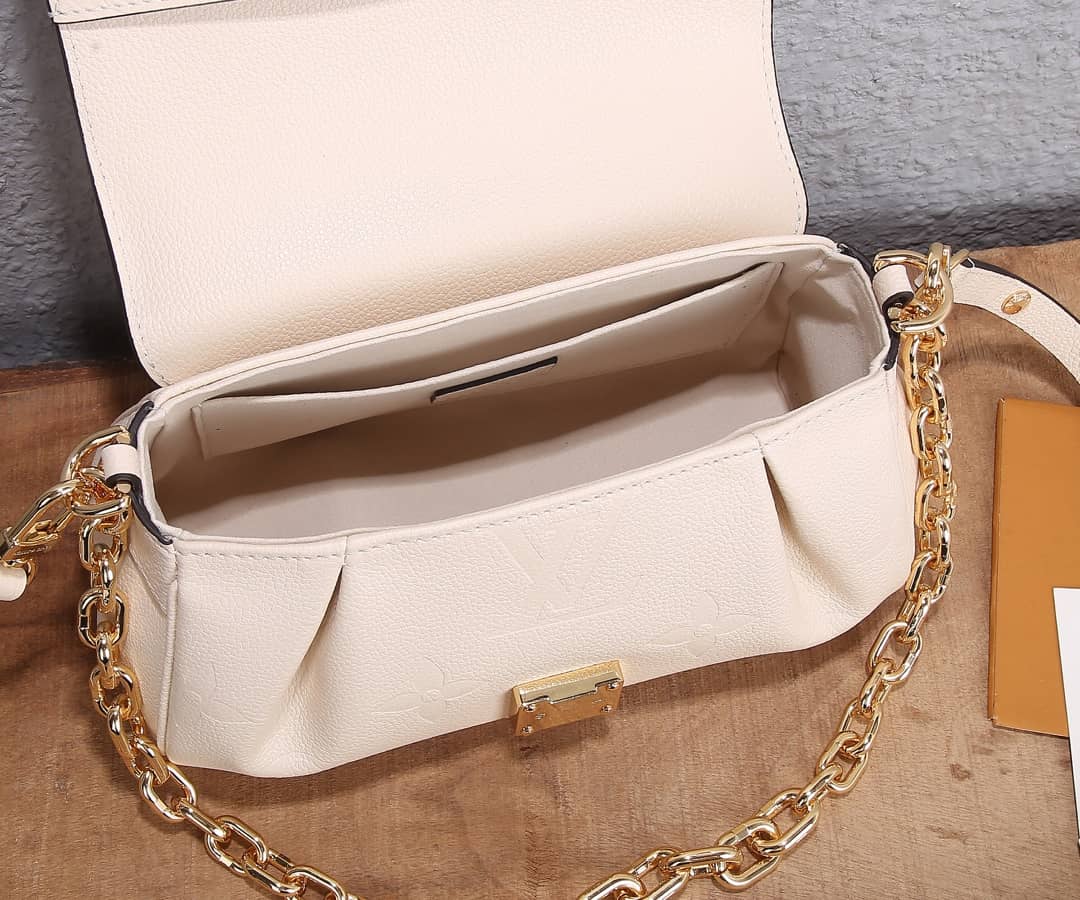 L0vis Vvtt0n Favorite Monogram Empreinte Leather Replica Shoulder Bag White M45813