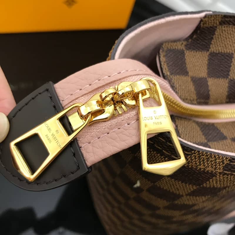 L0vis Vvtt0n Jersey Damier Ebene Canvas Magnolia Pink Bag Replica N44041
