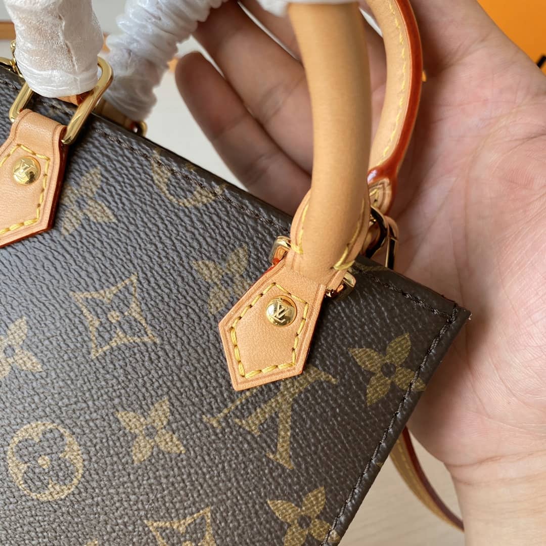 L0vis Vvtt0n Monogram Petit Sac Plat 2Way Replica Shoulder Bag Brown M69442