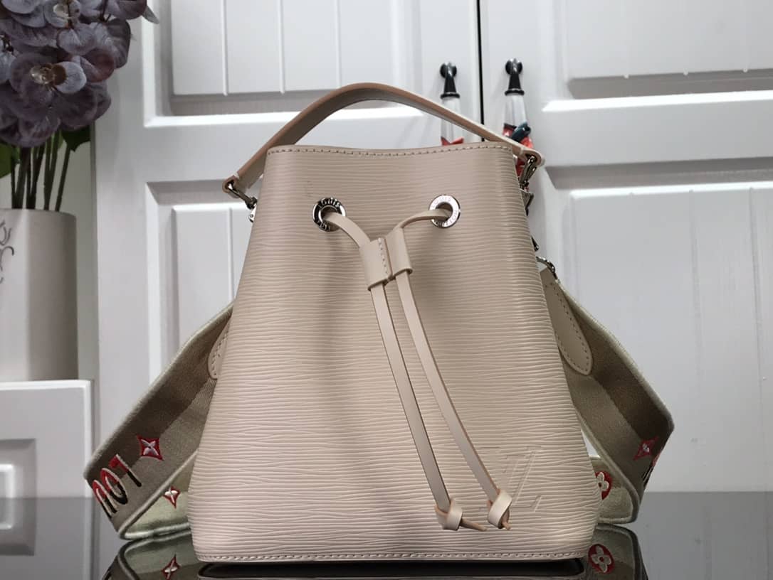 L0vis Vvtt0n Neonoe BB Replica Bucket Bag Apricot M57693