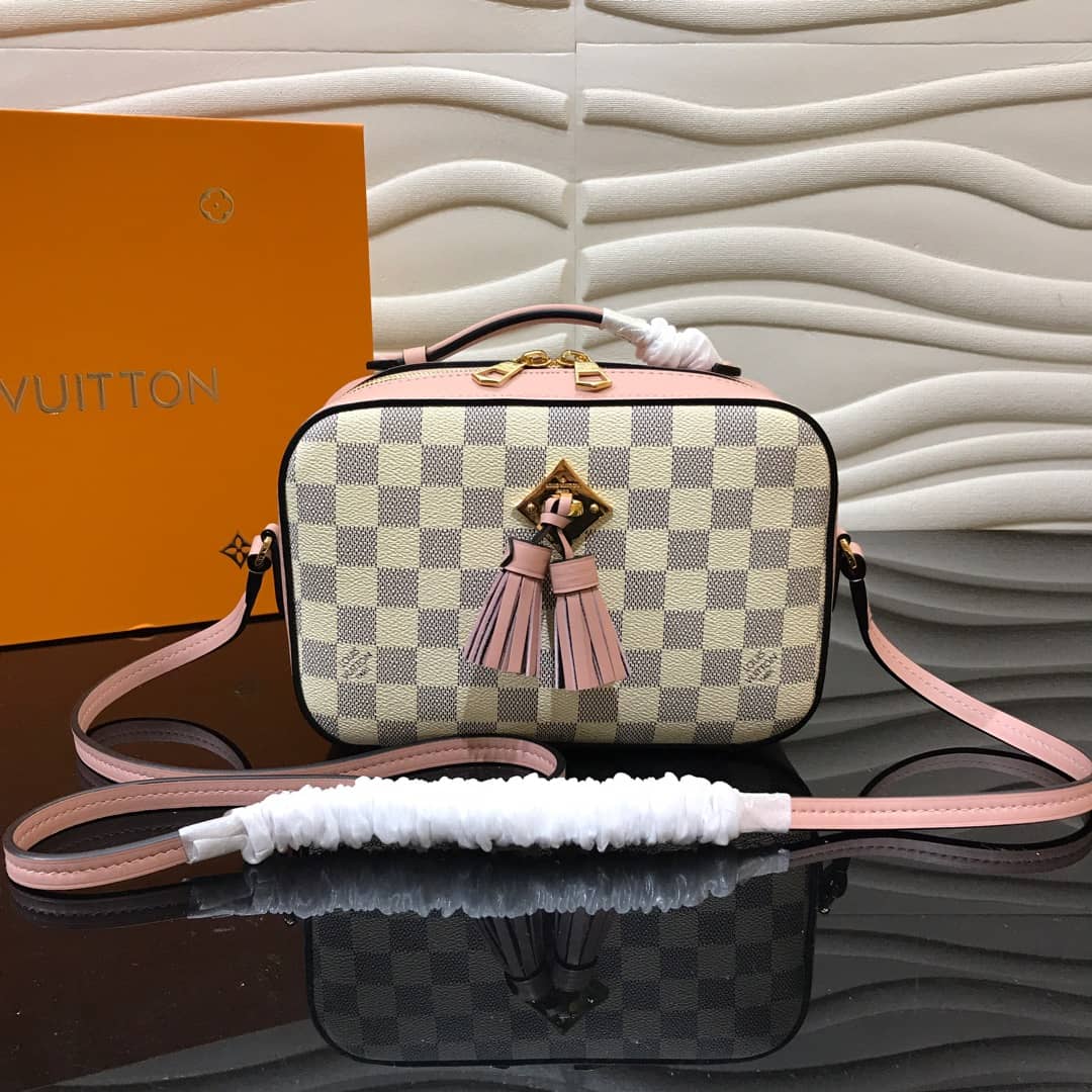L0vis Vvtt0n Damier Saintonge Replica Camera Bag Pink N40154