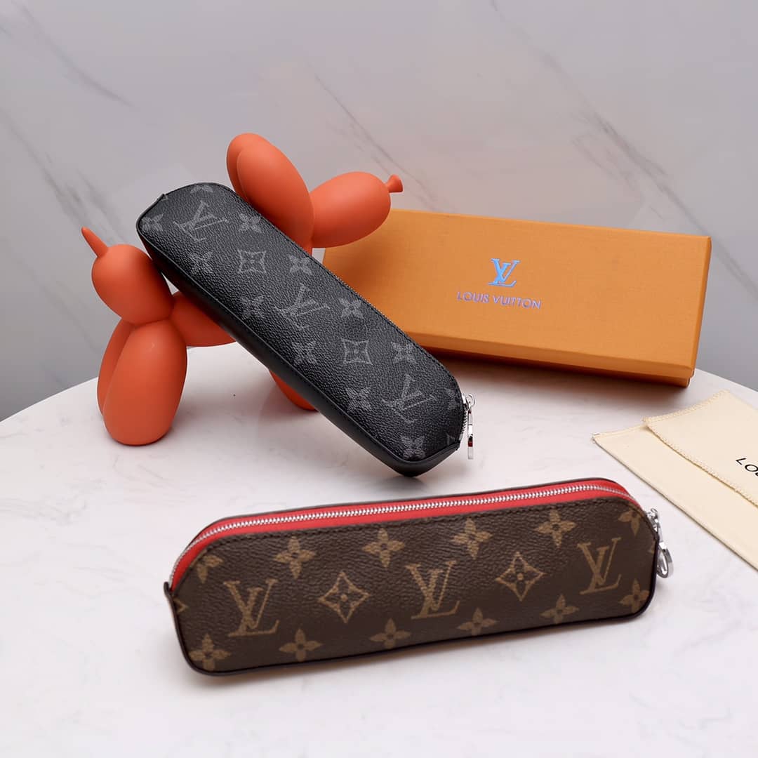 L0vis Vvtt0n Pencil Pouch Elizabeth Monogram Canvas Replica Brown GI0009