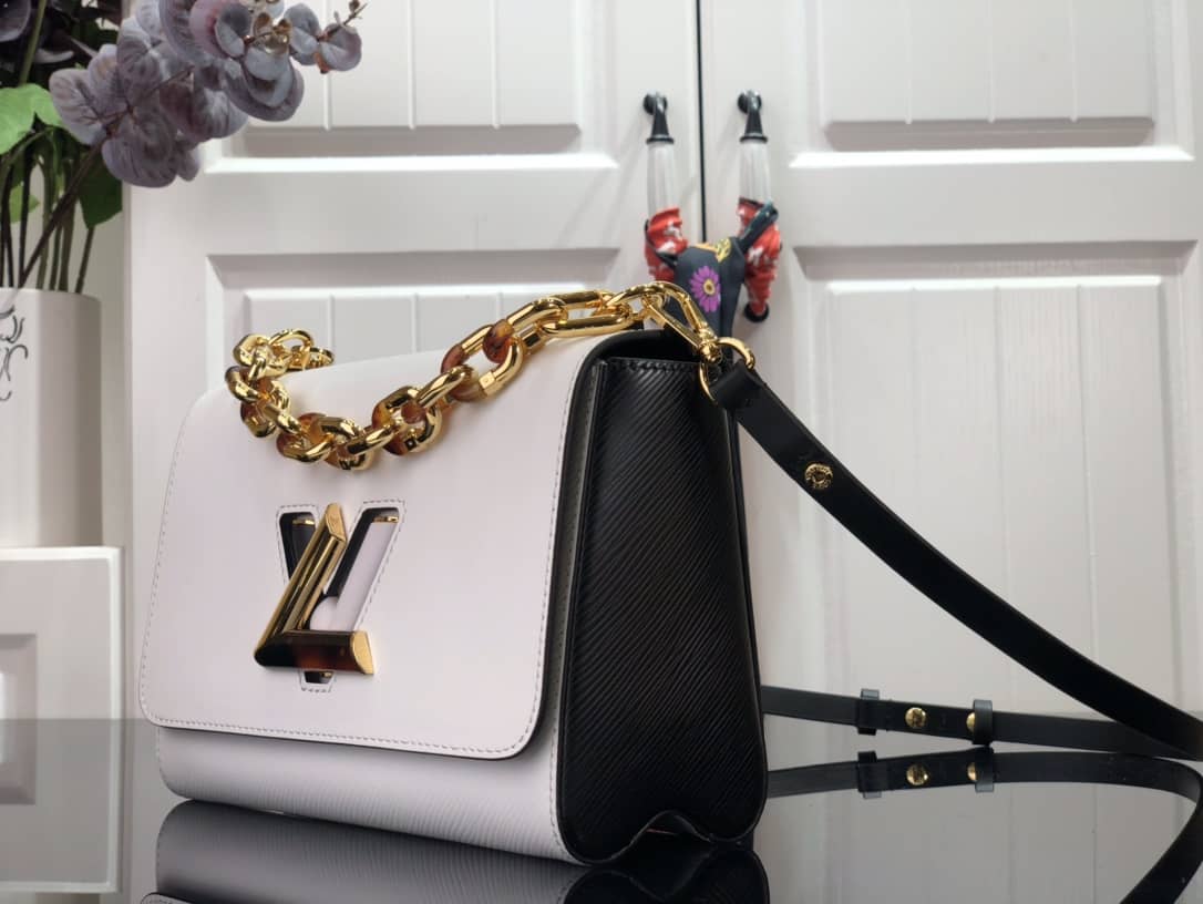 L0vis Vvtt0n Monogram 2Way Leather Twist Replica Handbag White M58526