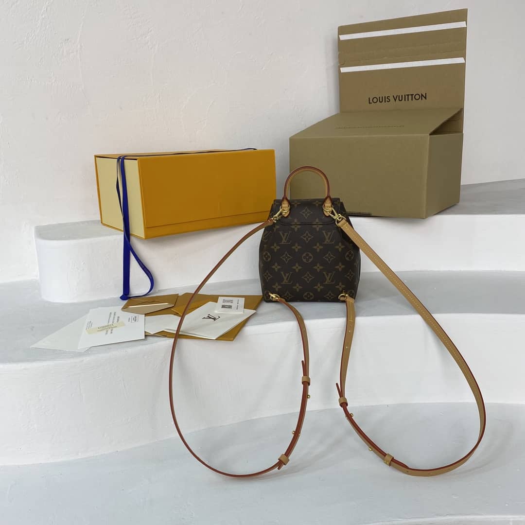 L0vis Vvtt0n Monogram Canvas Montsouris BB Replica Bag M45516 Brown