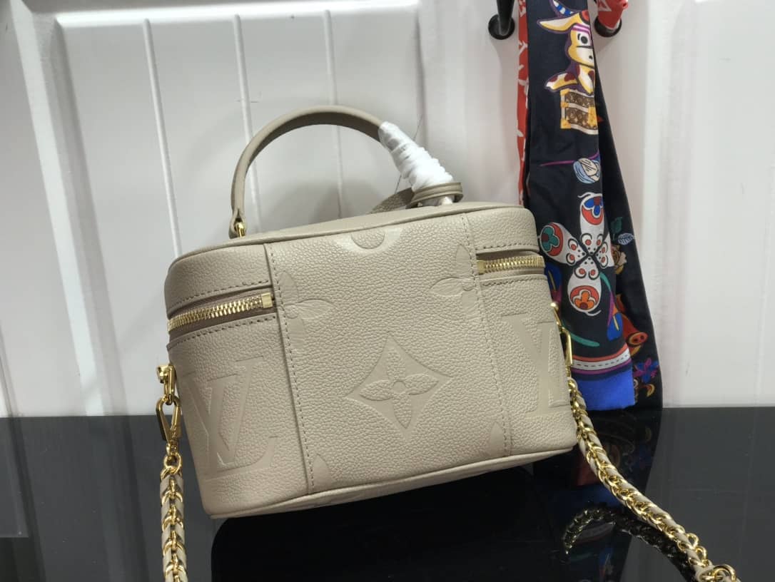 L0vis Vvtt0n Monogram Empreinte Vanity PM Tourterelle Replica Shoulder Bag M45608
