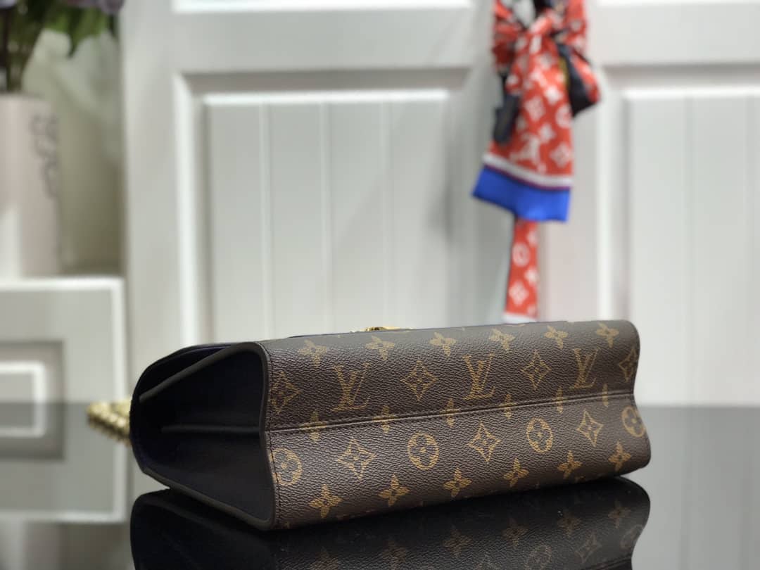 L0vis Vvtt0n Monogram Canvas Victoire Chain Bag Replica Blue M41731