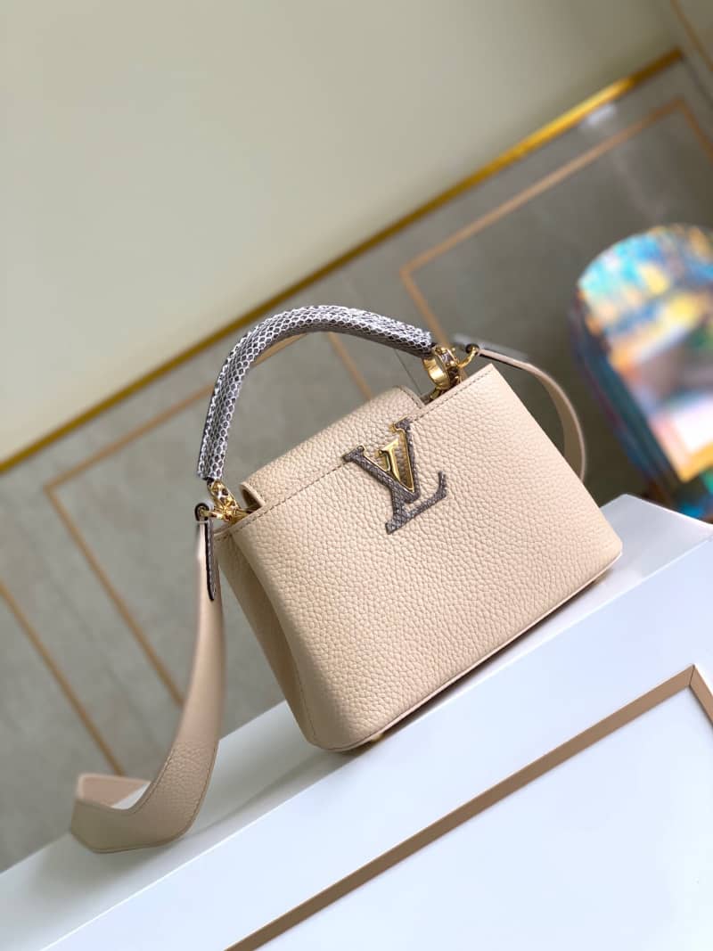 L0vis Vvtt0n Capucines Mini Replica Bag Apricot M55921
