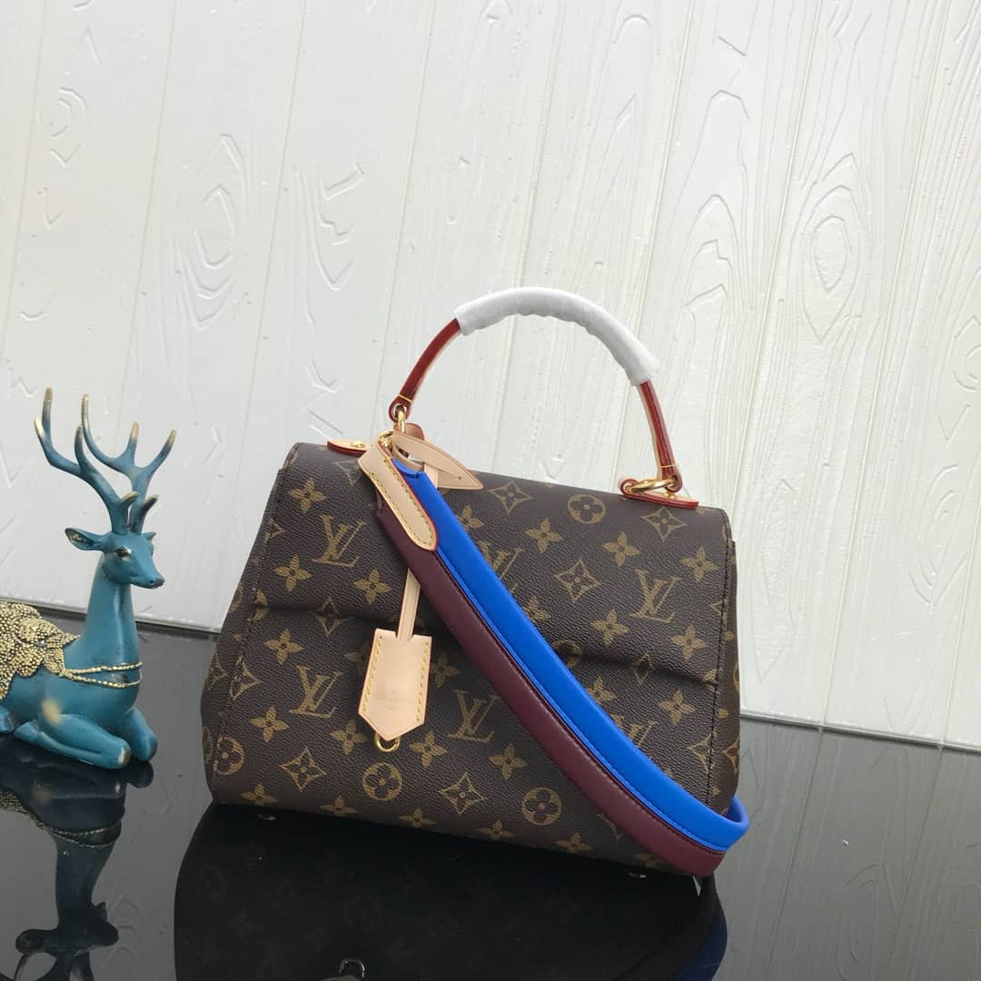 L0vis Vvtt0n Cluny BB Monogram Canvas Shoulder Handbag Replica Purple M42738