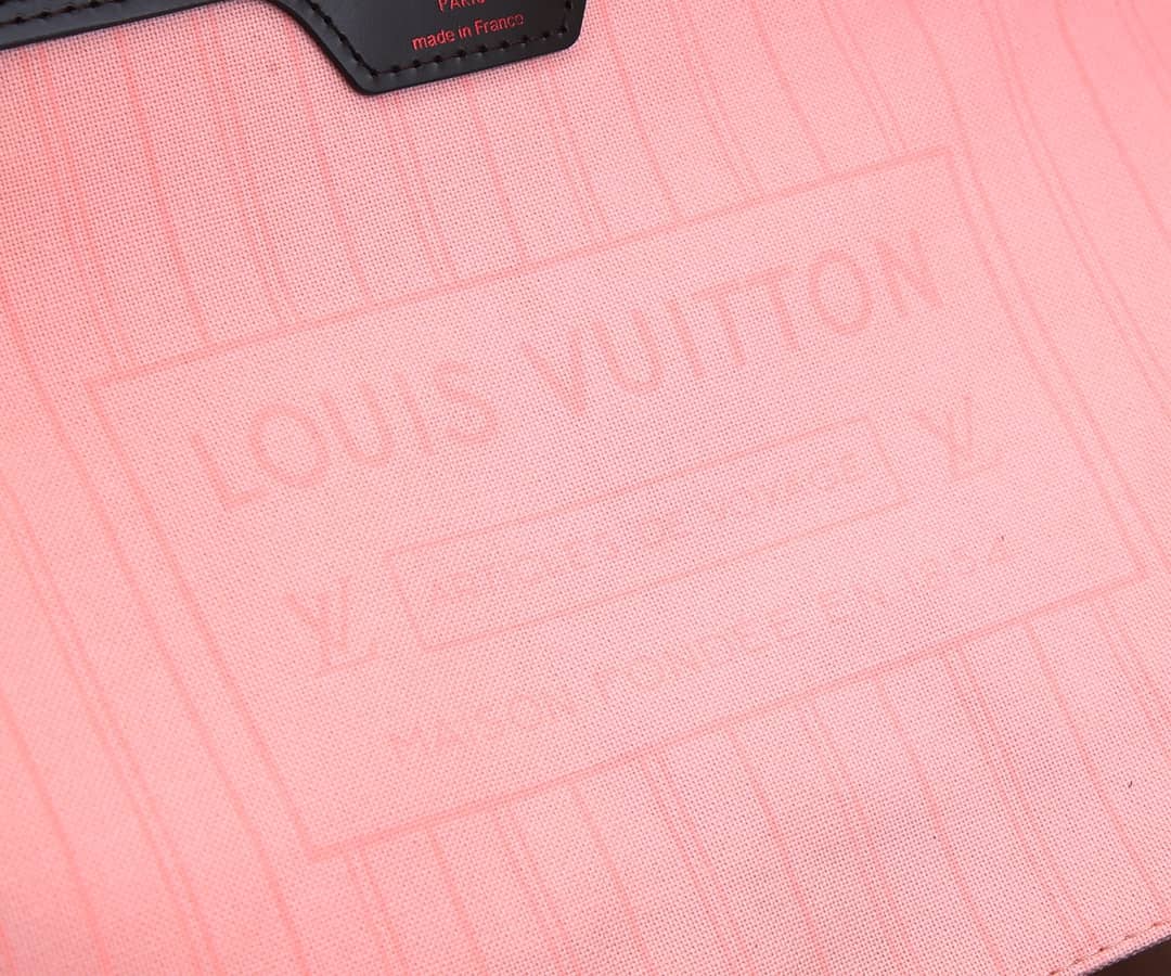 L0vis Vvtt0n Neverfull Dupe MM Damier Ebene Tote Replica Pink N41358