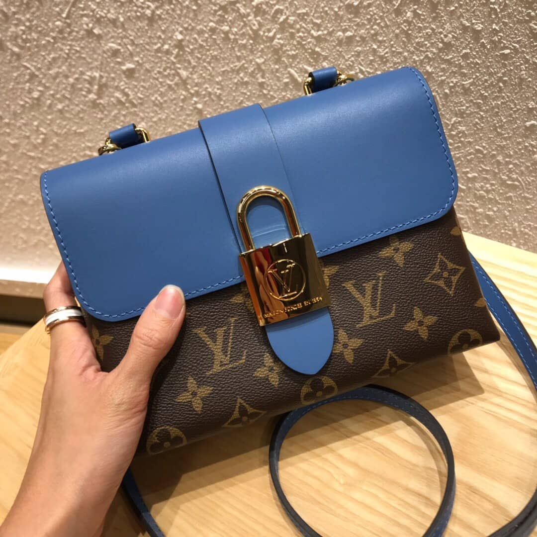 L0vis Vvtt0n Monogram Canvas Locky BB Bag Replica Blue M44321