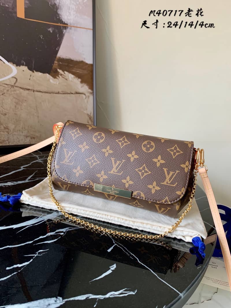 L0vis Vvtt0n Favorite Monogram Canvas MM Replica Bag Brown M40718