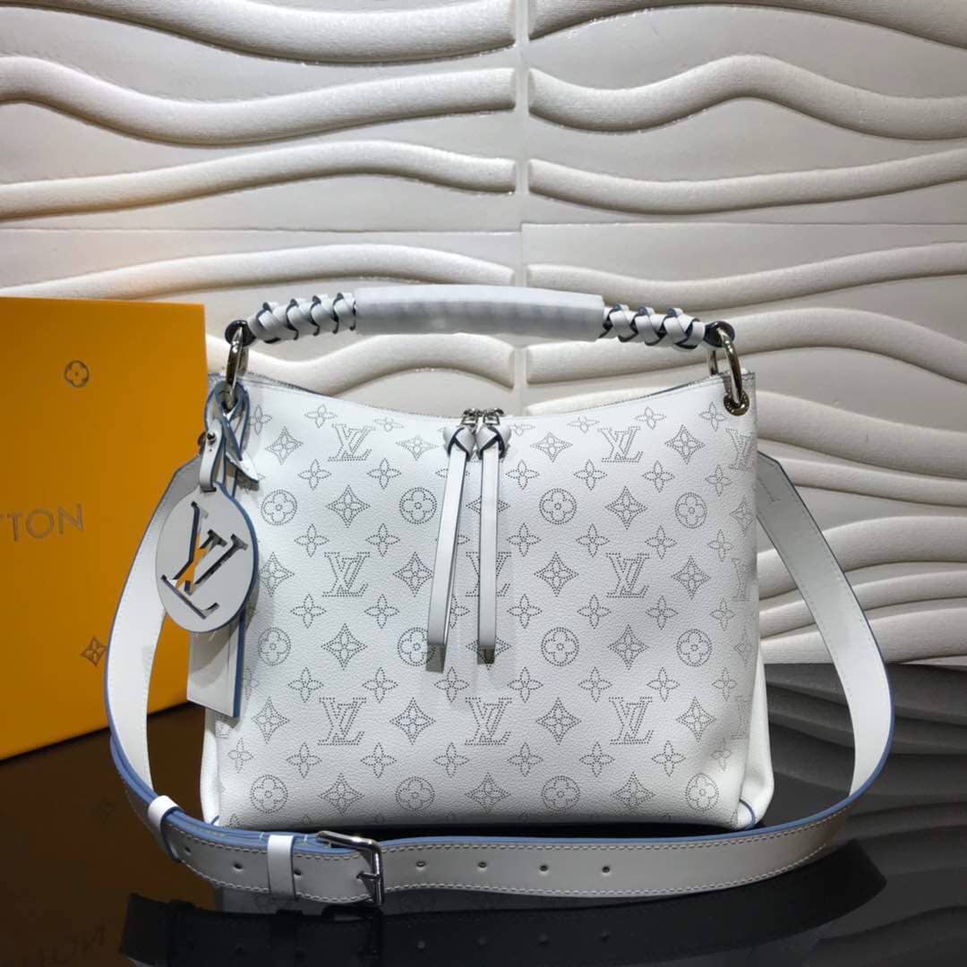 L0vis Vvtt0n Beaubourg Hobo MM Mahina Leather Replica White M56073
