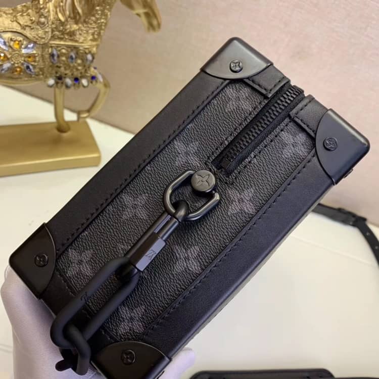 L0vis Vvtt0n x Virgil Abloh Monogram Soft Trunk Replica Black M44478