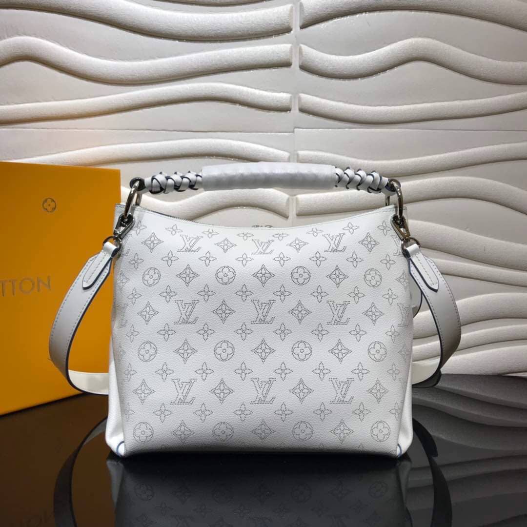 L0vis Vvtt0n Beaubourg Hobo MM Mahina Leather Replica White M56073