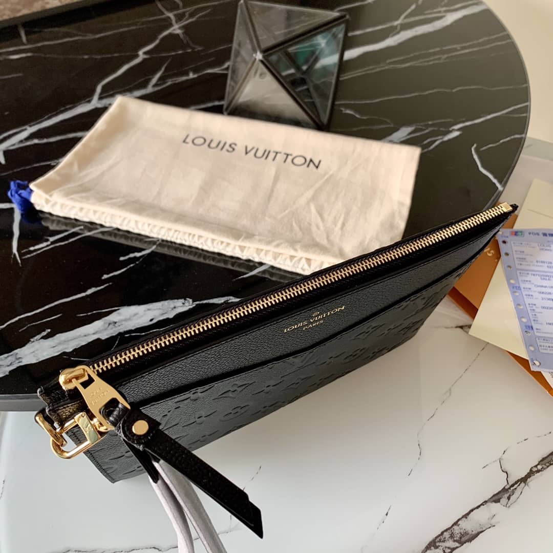 L0vis Vvtt0n Pochette Melanie MM Monogram Empreinte Replica Clutch Black M68705