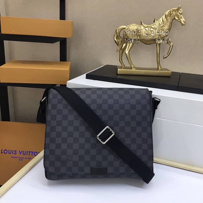 L0vis Vvtt0n Damier Graphite District MM Shoulder Bag Replica N41272