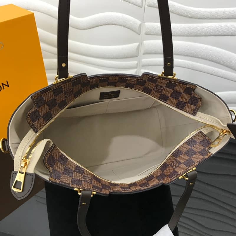 L0vis Vvtt0n Jersey Damier Ebene Canvas Magnolia Beige Bag Replica N44041