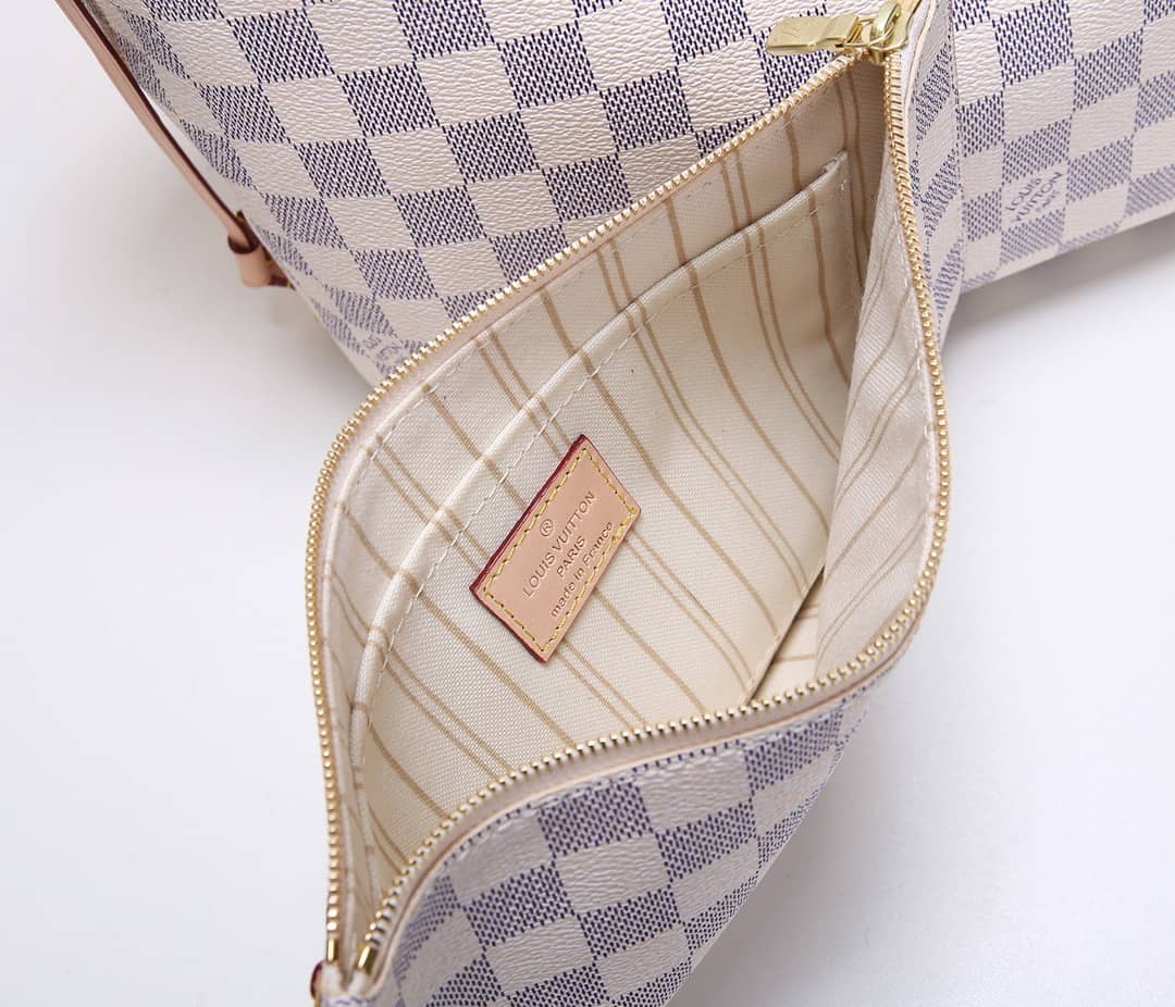 L0vis Vvtt0n Neverfull Dupe MM Damier Azur Tote N41361