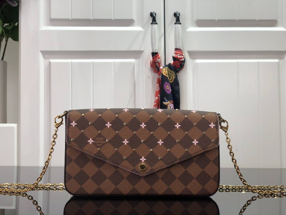 L0vis Vvtt0n Damier Canvas Flicie Replica Pochette N60474