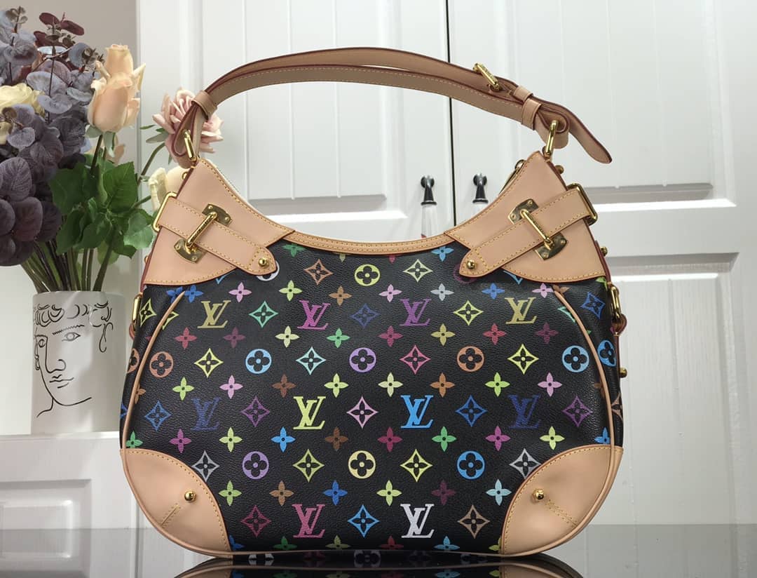 L0vis Vvtt0n Monogram Multi Color Greta Shoulder Bag Replica Black M40196