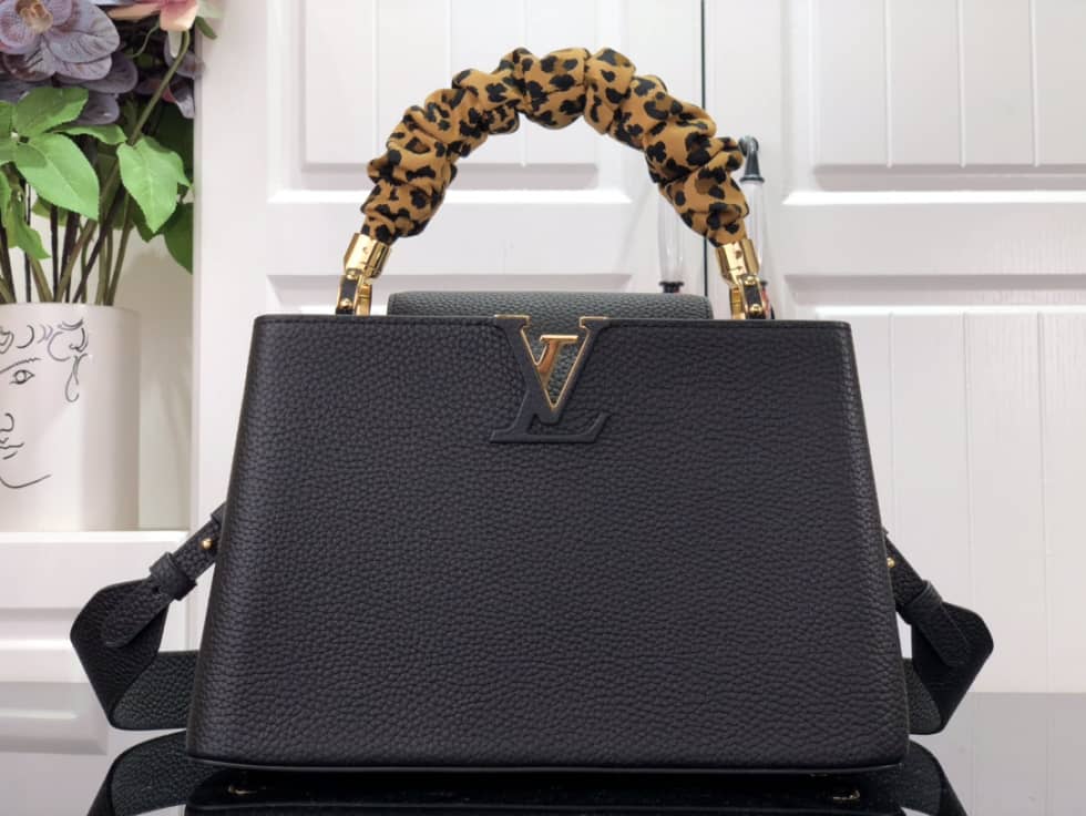 L0vis Vvtt0n Capucines MM Black M58732 Replica Crossbody Bag