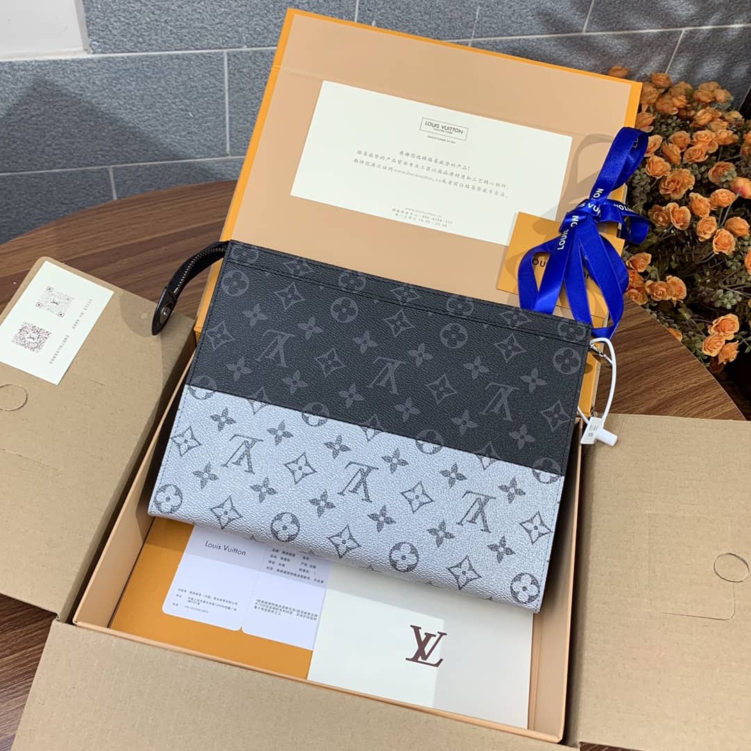 L0vis Vvtt0n Voyage MM Monogram Replica Pochette Black Gray M63039