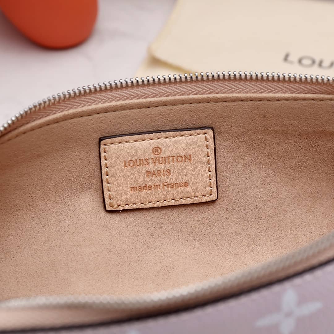 L0vis Vvtt0n Pencil Pouch Elizabeth Monogram Canvas Replica Pink GI0009