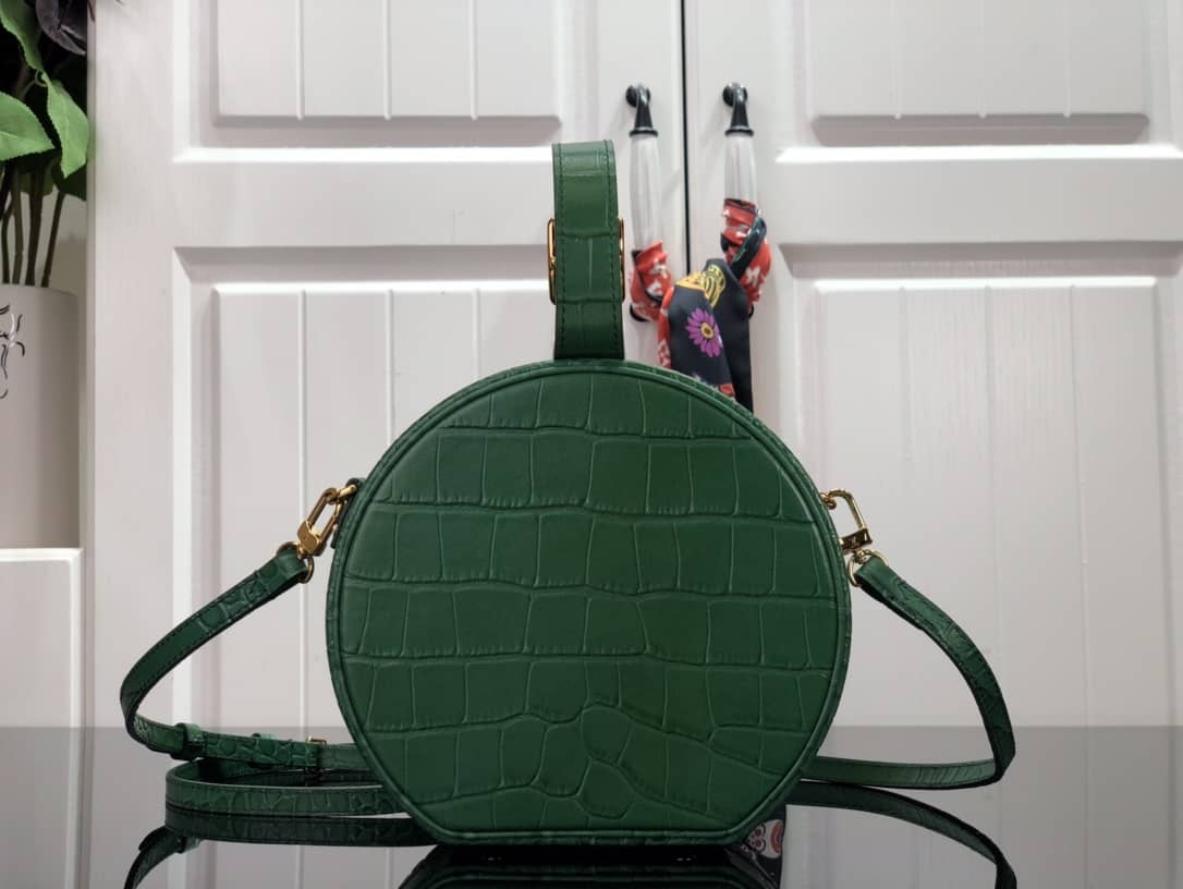 L0vis Vvtt0n Petite Boite Chapeau Crocodilien Brillant Replica Bag Green N93597
