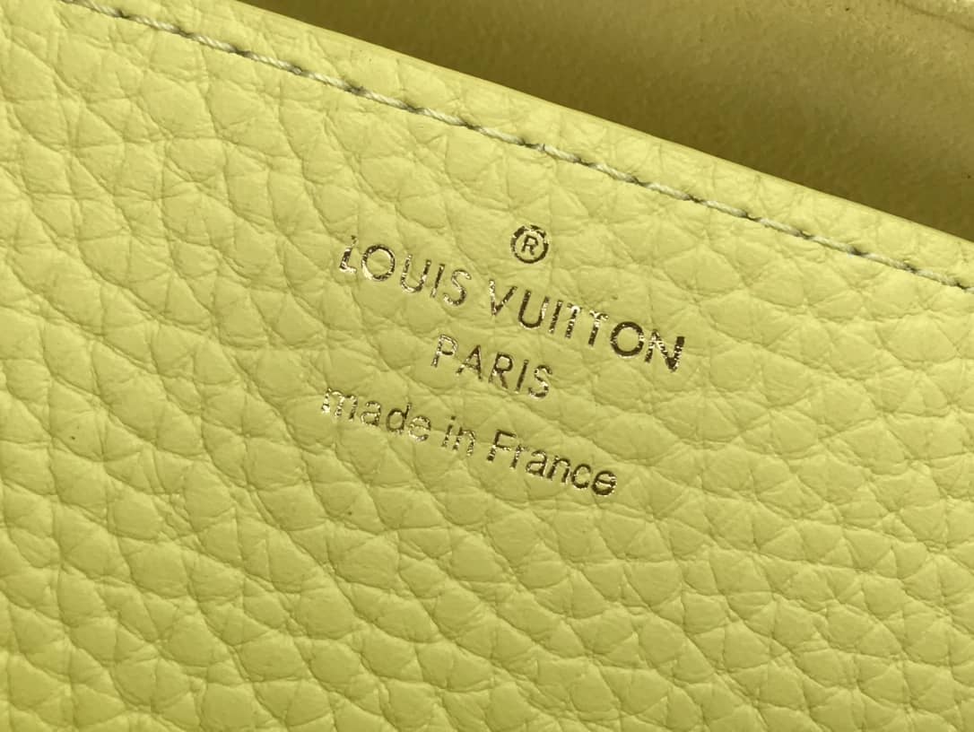 L0vis Vvtt0n Replica Bags Twist PM Pondichery Taurillon Replica Leather Bag Yellow M58691