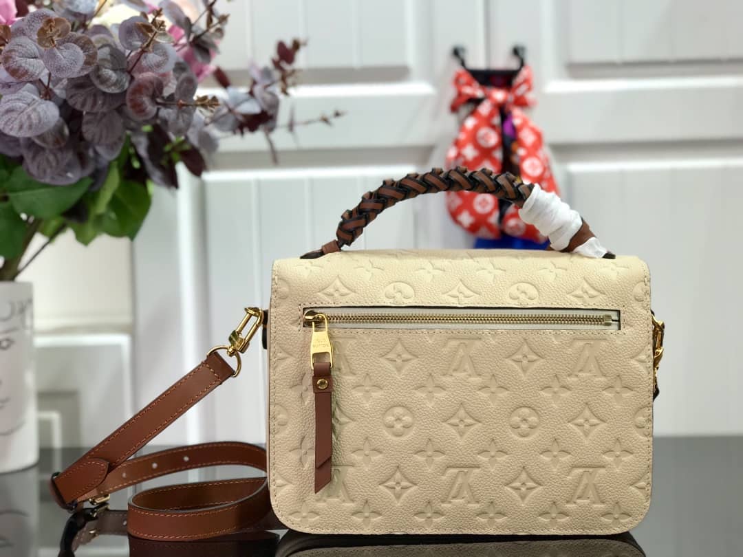 L0vis Vvtt0n Pochette Metis Braided Monogram Empreinte Replica Beige M43942