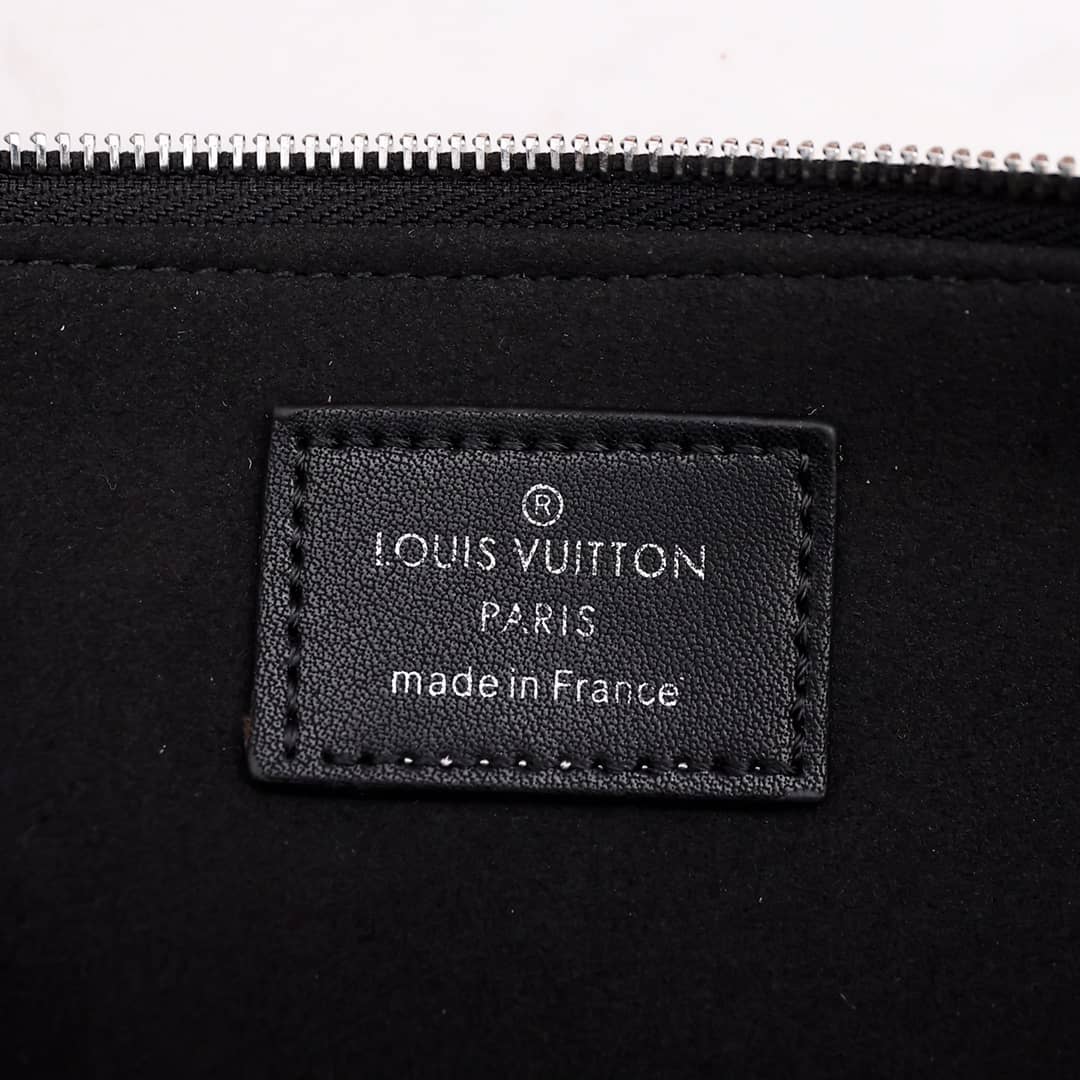 L0vis Vvtt0n Pencil Pouch Elizabeth Monogram Canvas Replica Black GI0009