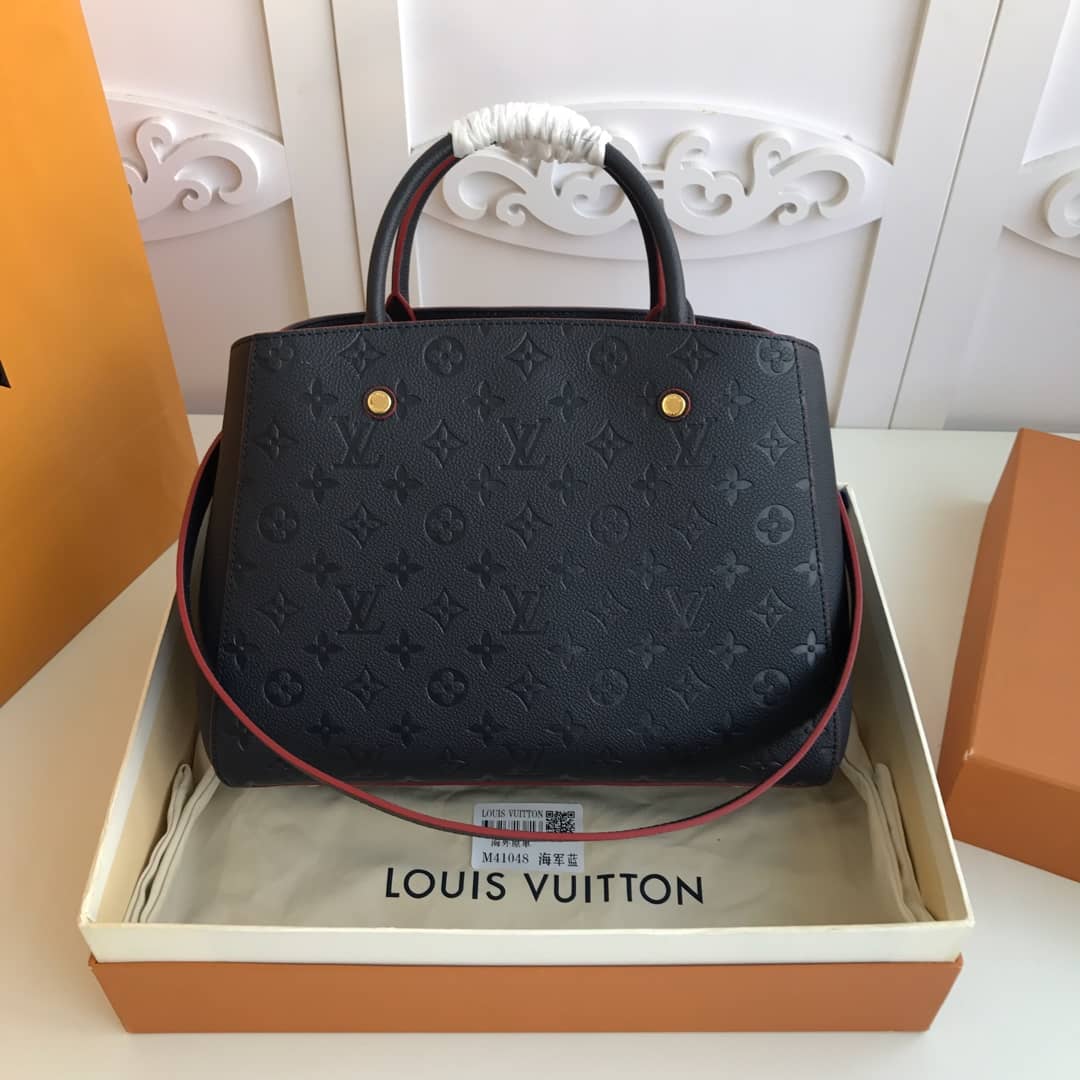 L0vis Vvtt0n Monogram Montaigne MM Shoulder Bag Replica Black M41048