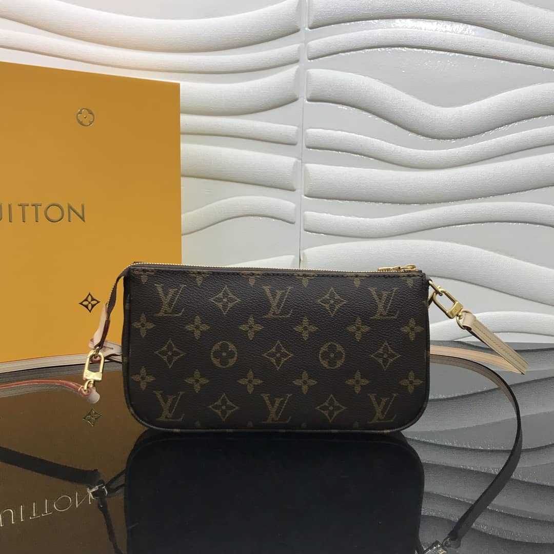 L0vis Vvtt0n Replica Pochette Accessoires Canvas Brown M40712